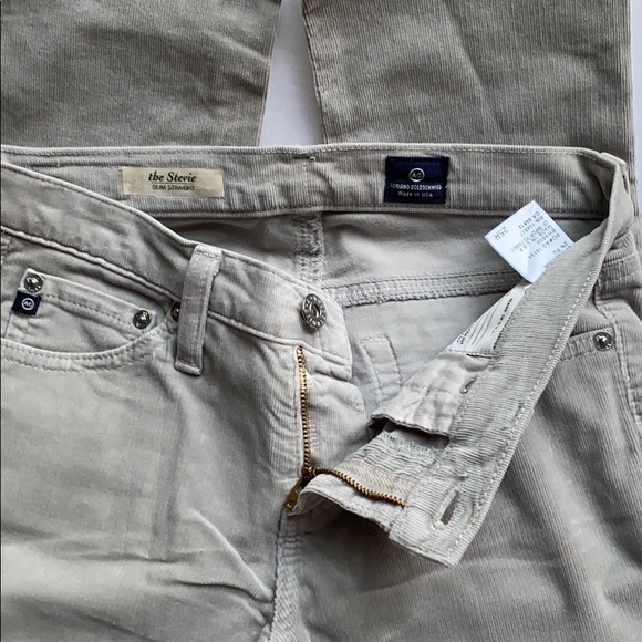 AG | ‘Stevie Slim Straight’ Stretch Corduroy Jeans. Made in USA - Picture 6 of 13